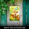 G128 Combo Pack Garden Flag Hanger 14IN & Garden Flag Kitten Butterfly Flowers Printed 12x18IN Double Sided